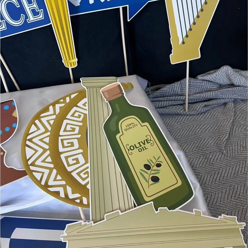 Greek Themed Photo Booth Props for Party Fun